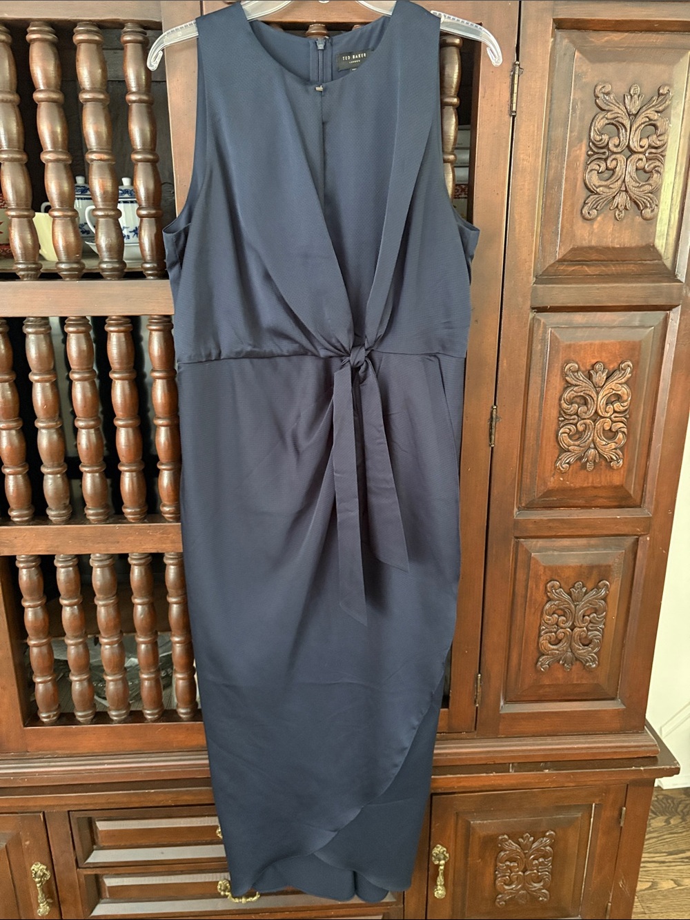 Ted Baker London Navy sleeveless long dress